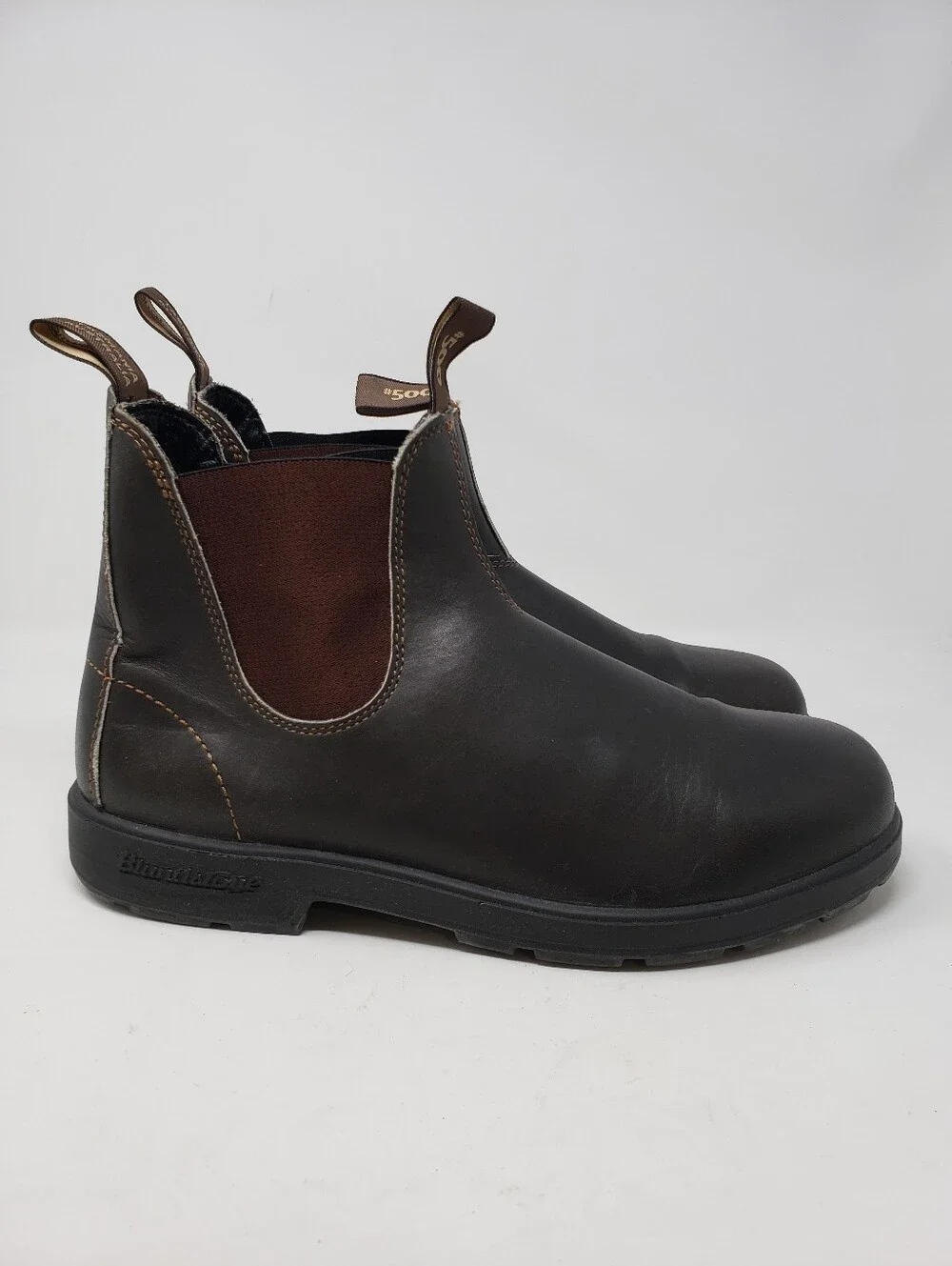 Blundstone Original #500 Chelsea Boots In Stout Brown Size 13